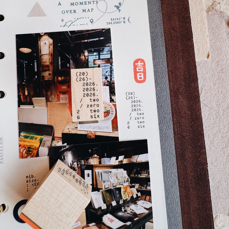 Penspapersplanner rubber Stamps - travel series