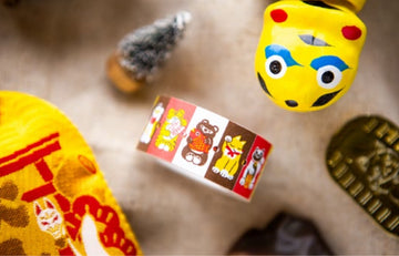 (Pre - order)OURS little lucky friends label sticker roll