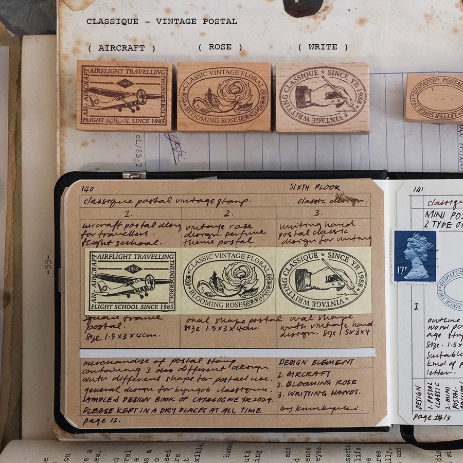 Kurukynki classic postal rubber stamps