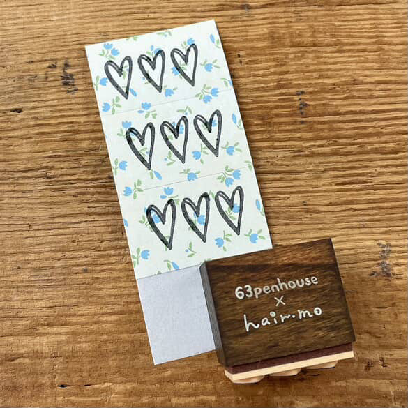 63penhouse x hairmo ~ flower field rubber stamps
