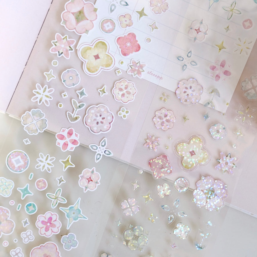 Freckles Tea Vol. 4 little flower kiss cut pet tape