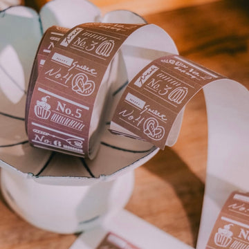 Meow Illustration label sticker roll - Yum Yum Patisserie