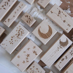 Jeenzaa - Zoey “moon•shadow” Rubber Stamps
