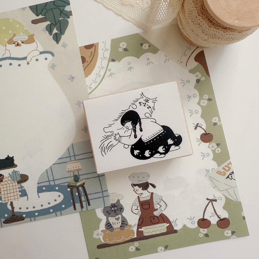 Lazy home - daily life rubber stamps