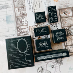 Journal pages rubber stamps - journal vibes
