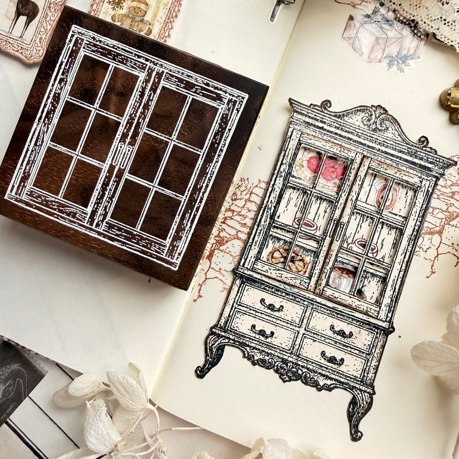 Journal pages rubber stamps - Vintage Room Collection