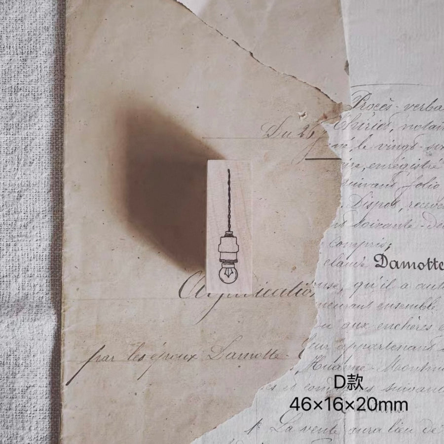 Penny.FEI rubber stamps - vintage lights