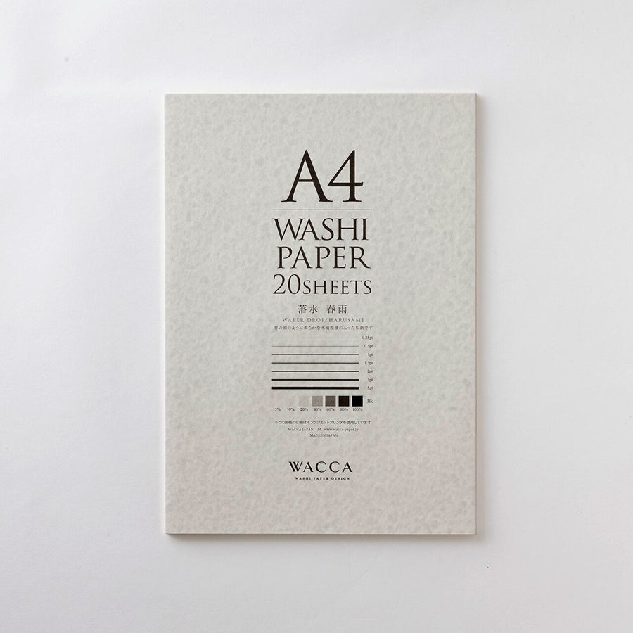 WACCA A4 washi paper - water drop