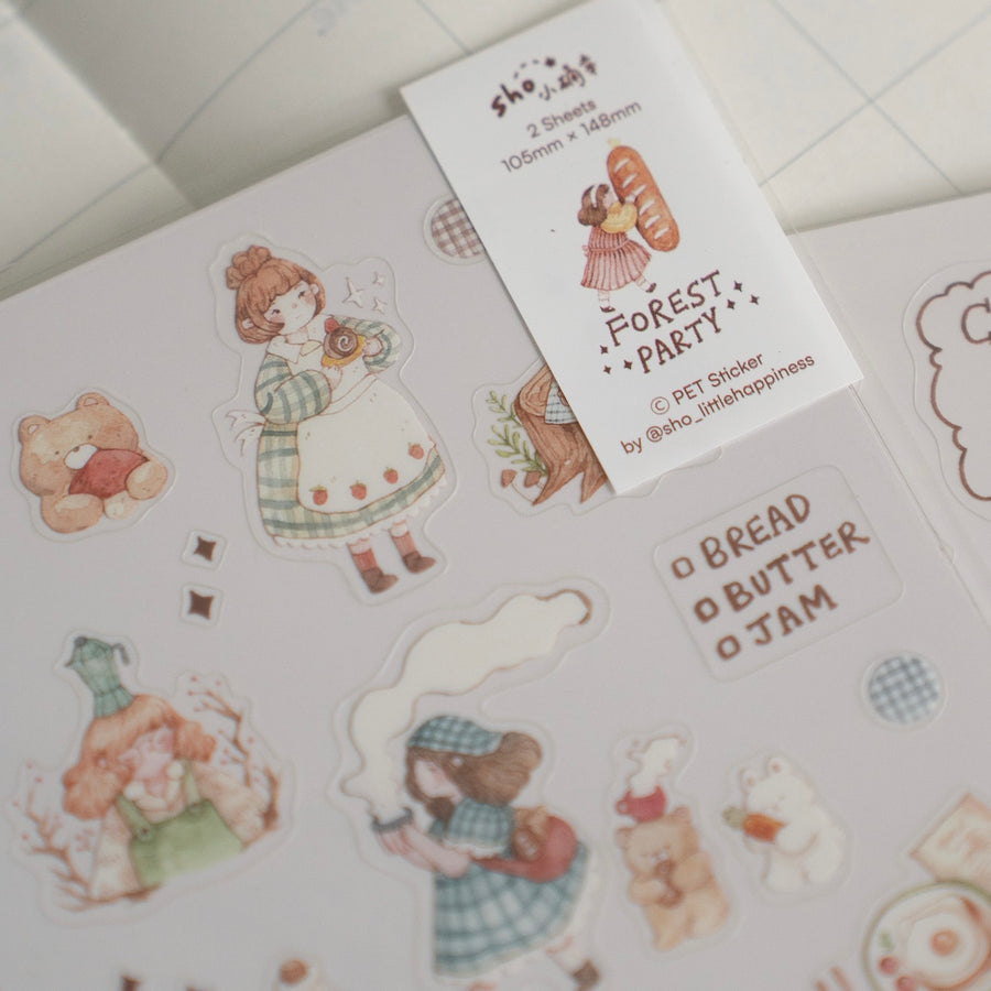Shō Littlehappiness forest party sticker sheet