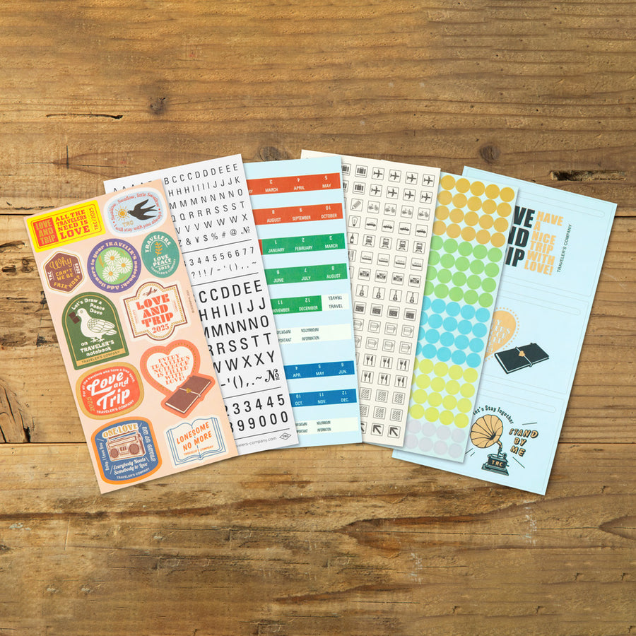 Traveler's Notebook Customized Stickers for 2025 Diary (6 sheets)