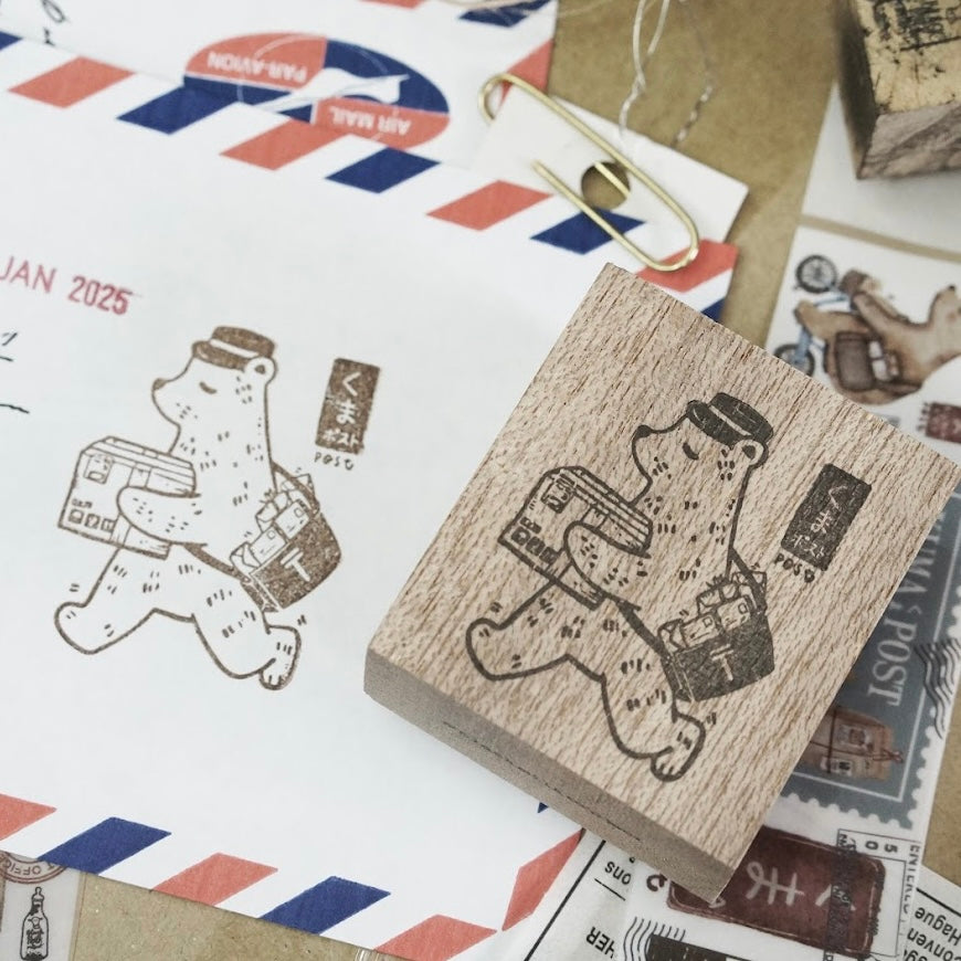 Black Milk Project Kuma Post Bear series Rubber Stamp