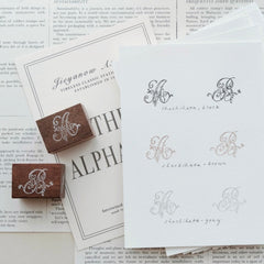 Jieyanow Atelier "The Alphabets " Rubber Stamps ( A - M )