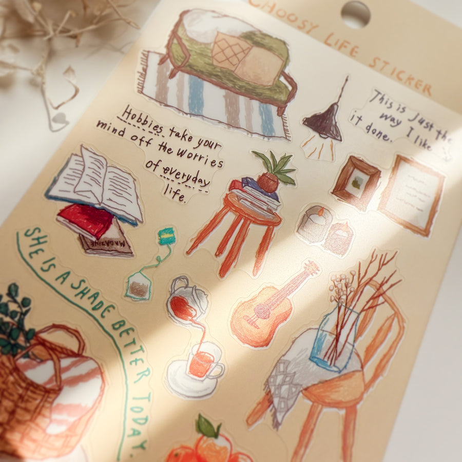 Mind Wave choosy life sticker- interior