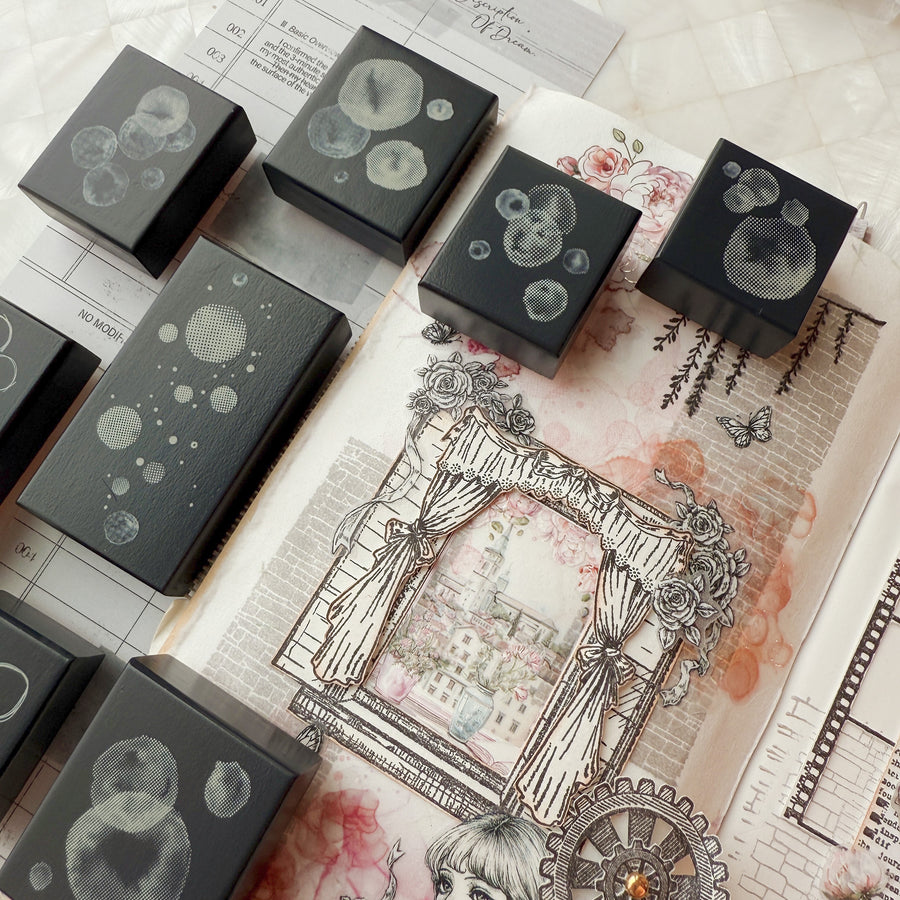 Journal pages rubber stamps - Dreamy bubble