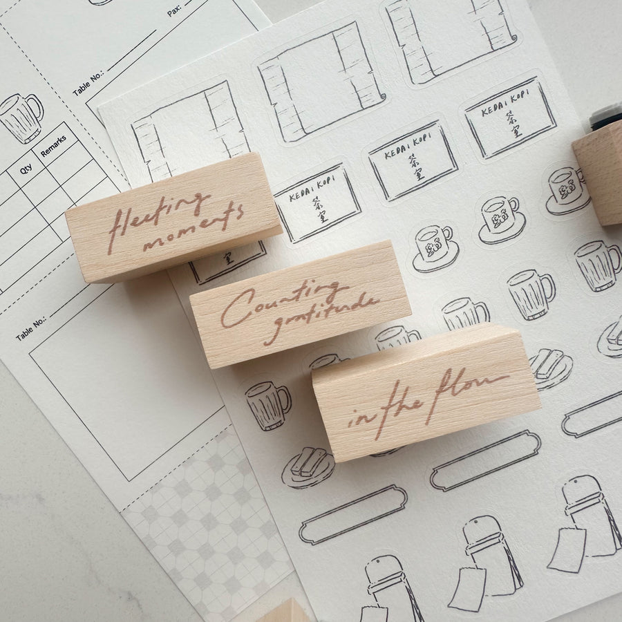 wenyea's illustration wordings rubber stamps