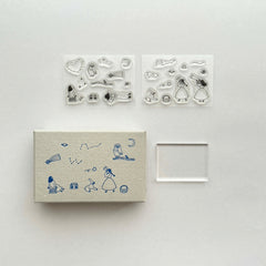 Mizushima x necktie JIZAI Clear Stamp box set -  Searching for stars