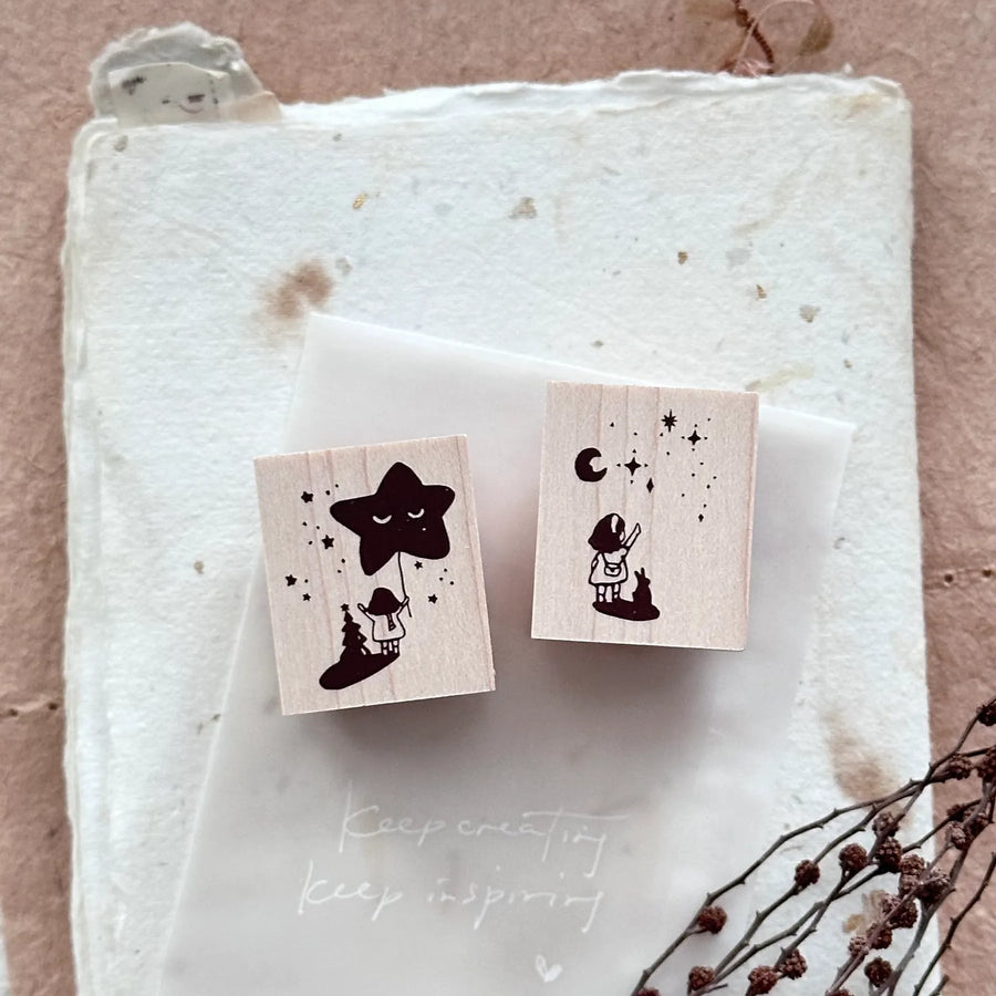 Nove Little Ordinary People Rubber Stamp