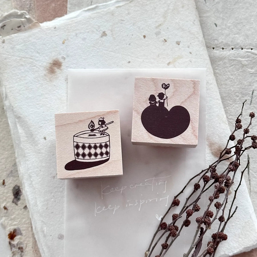 Nove Little Ordinary People Rubber Stamp
