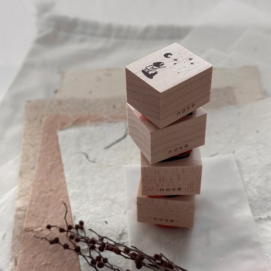 Nove Little Ordinary People Rubber Stamp