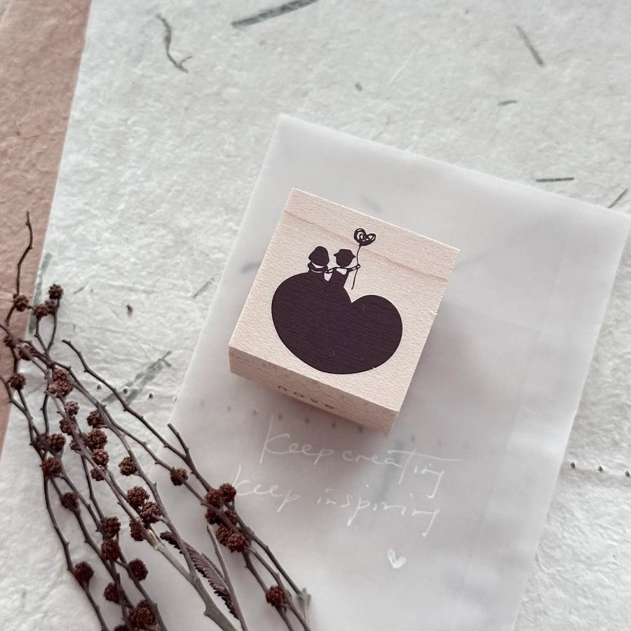 Nove Little Ordinary People Rubber Stamp