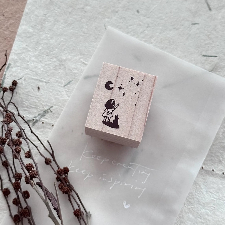 Nove Little Ordinary People Rubber Stamp