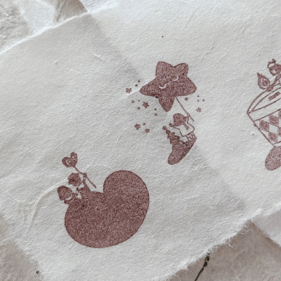 Nove Little Ordinary People Rubber Stamp