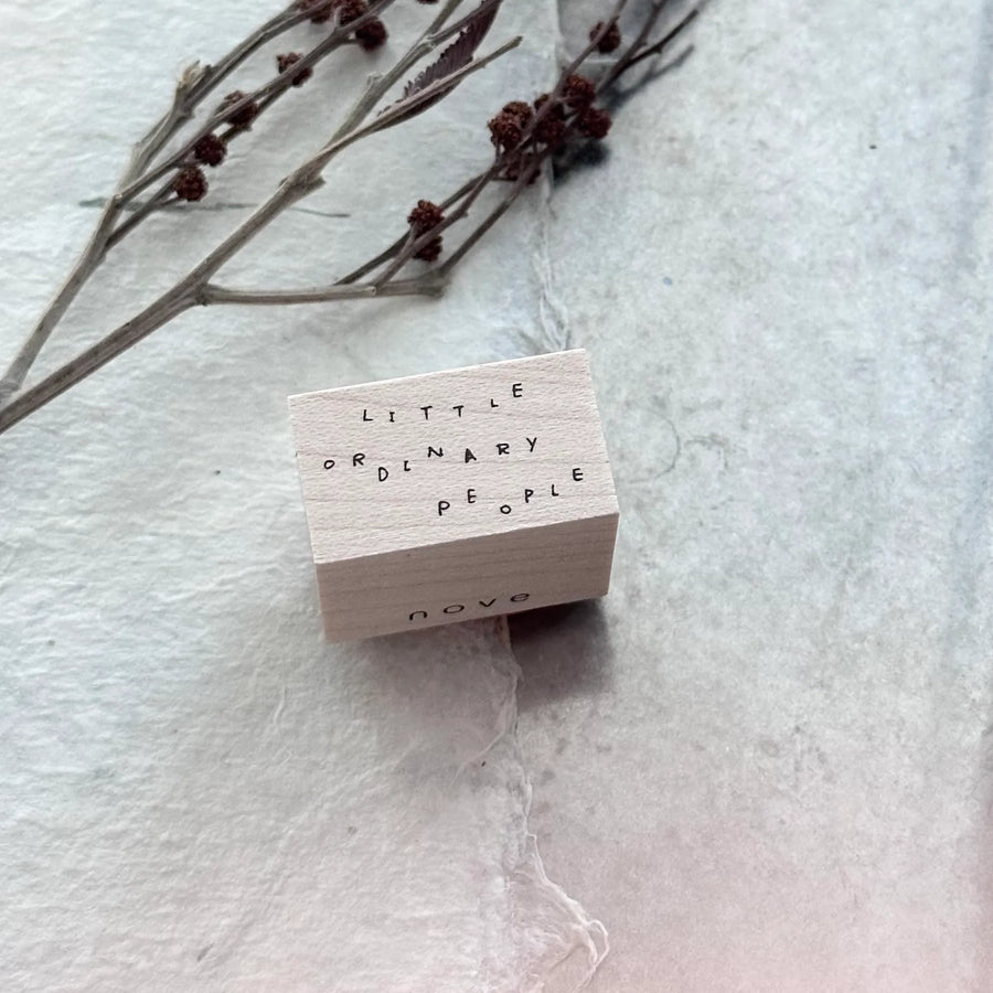 Nove Little Ordinary People Rubber Stamp