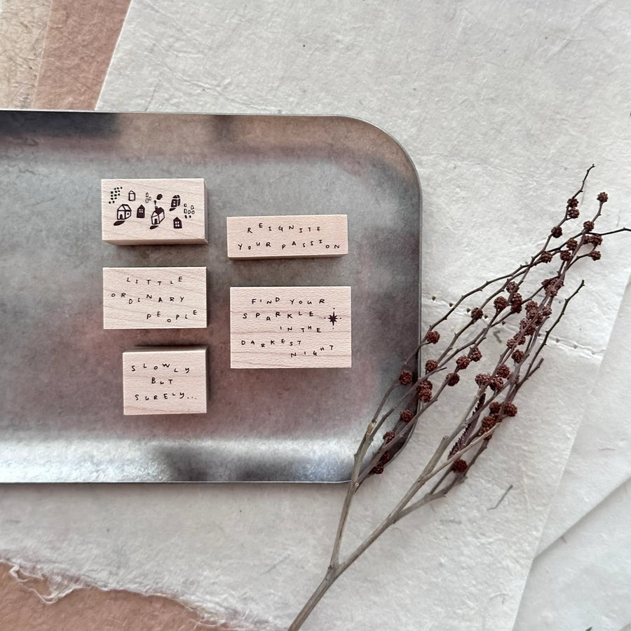 Nove Little Ordinary People Rubber Stamp