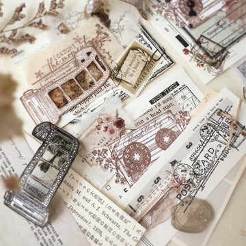 Journal Pages “slow living ” series rubber stamps - catch the moment