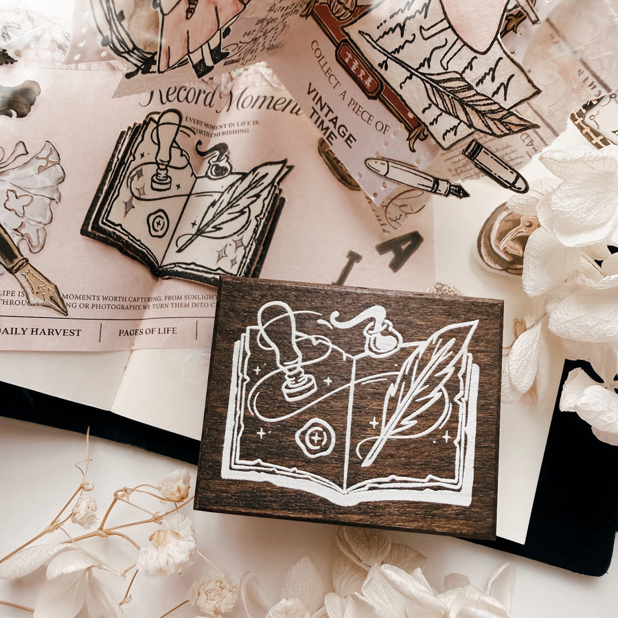 Stationerylovermarket x Whimsery Rubber Stamp - The Writer’s Spell (Limited Edition)