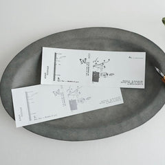 YOHAKUヨハク letterpress Memo Pad - Nostalgy (M-131 & M-134)