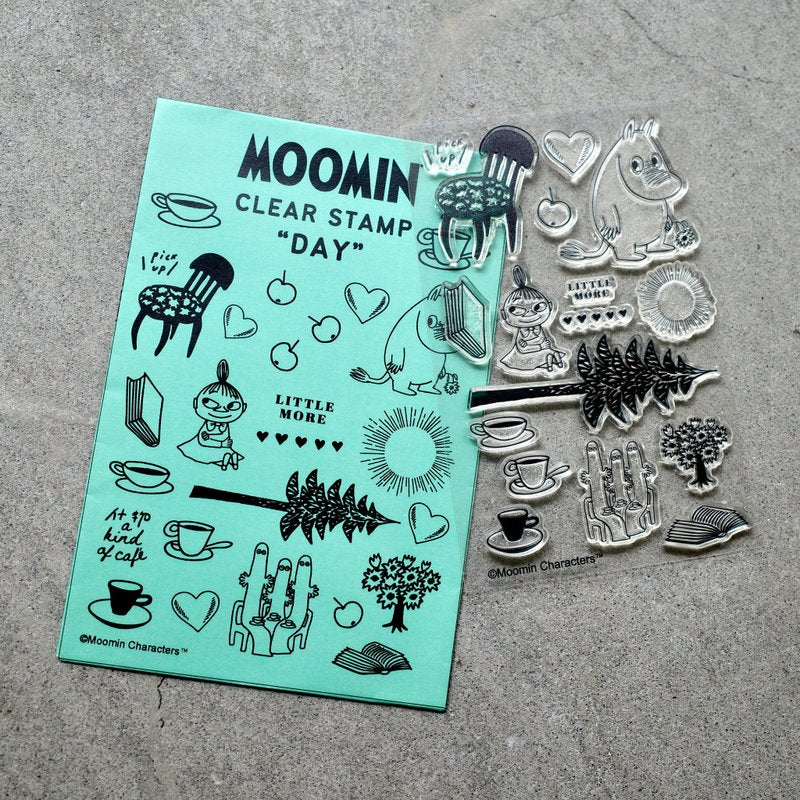 A kind of café 什物 x moomin “Dream” & “day” clear stamp set (Limited edition)