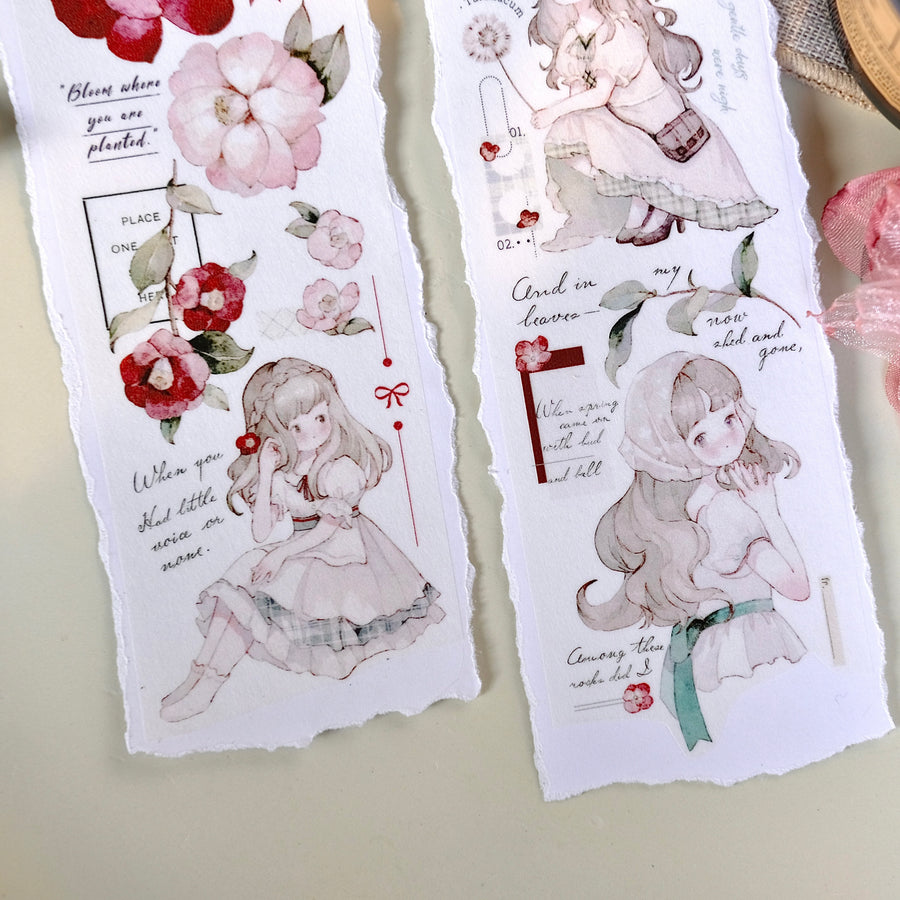 Freckles Tea Vol. 4 vivi’s Flower washi tape & pet tape