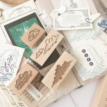 Journal Pages rubber stamp set - Clouds on the horizon