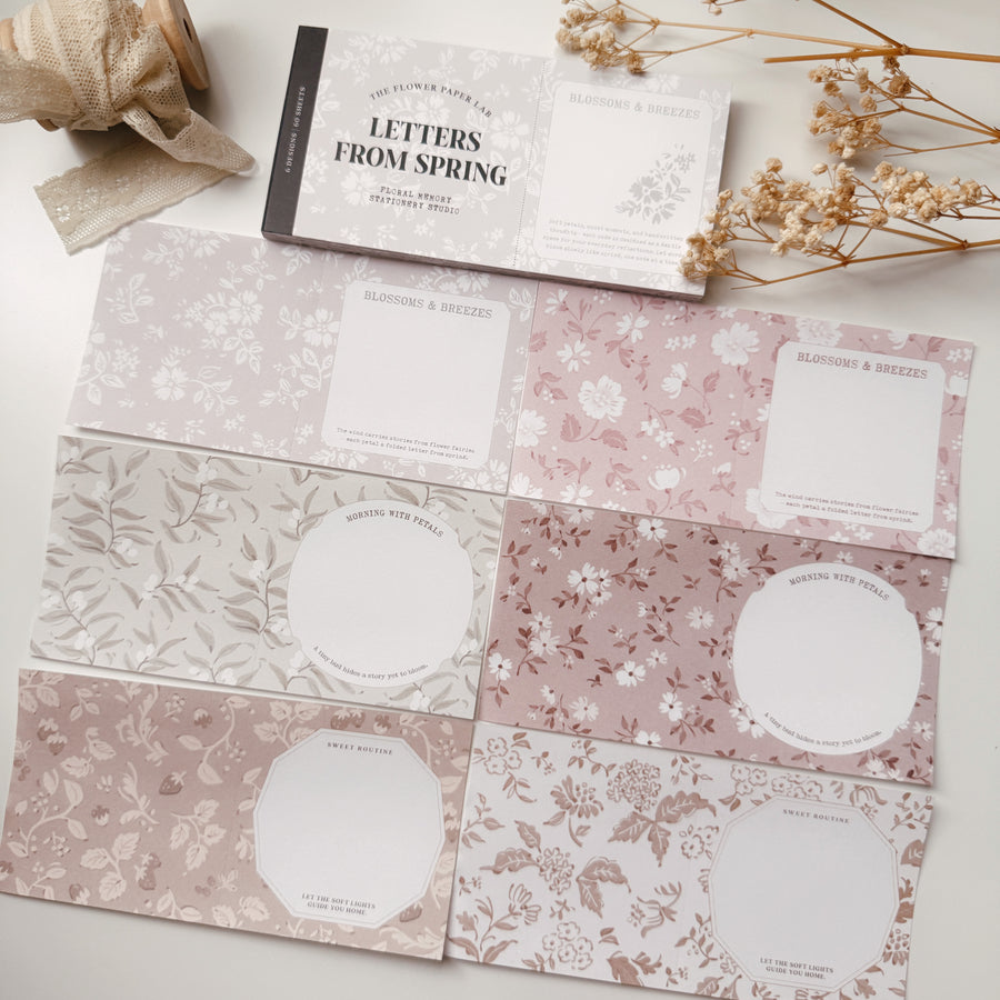 Wwiinngg notepad - letters from spring