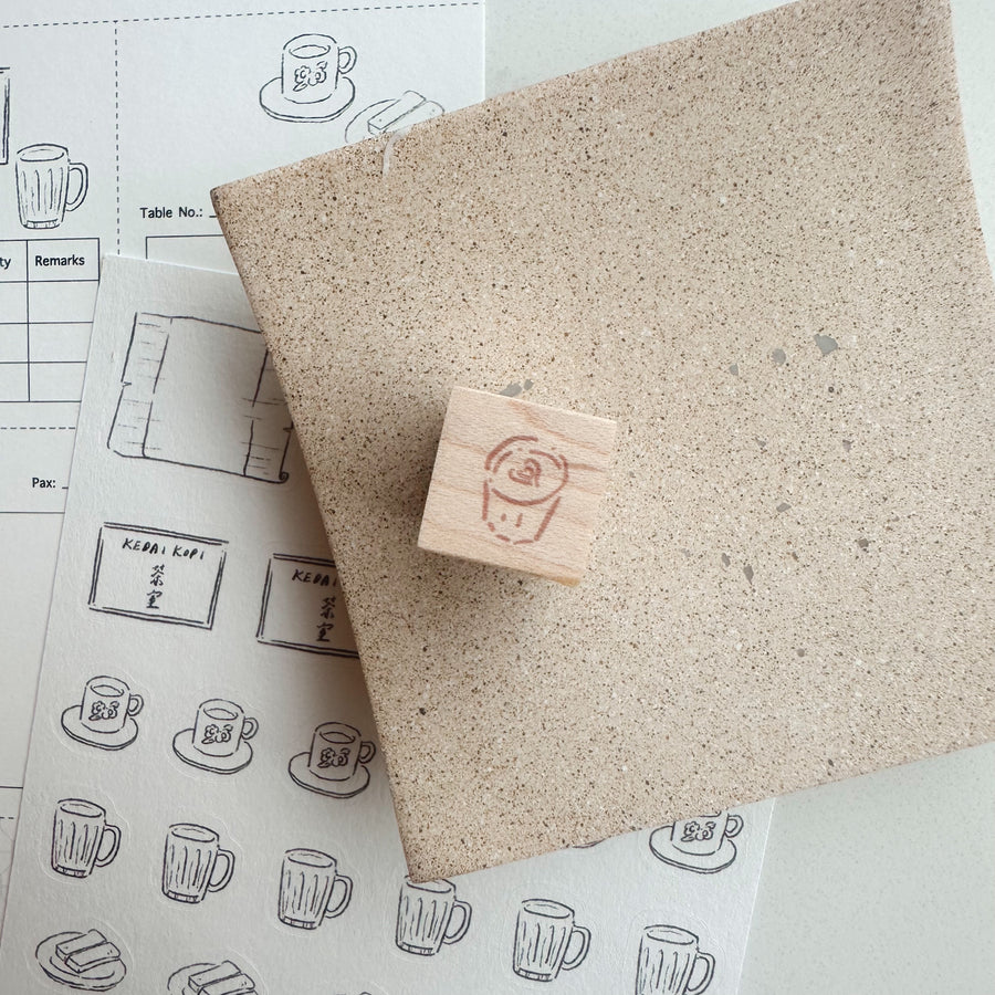 wenyea's illustration rubber stamps - It’s Matcha