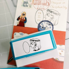 LDV wreath girl words sweet life continues stamp