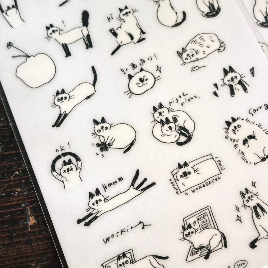 somesortoffern “𝐋𝐢𝐭𝐭𝐥𝐞 𝐁𝐥𝐚𝐜𝐤 𝐅𝐚𝐜𝐞𝐬” print on sticker