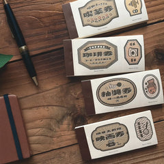 Breezystudio paper pad Vol.4（Tea coupon/Coffee ticket/Raffle ticket/Movie ticket)