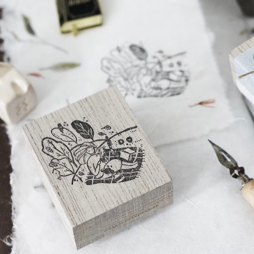 Black Milk Project “me time” Rubber Stamp - Picnic