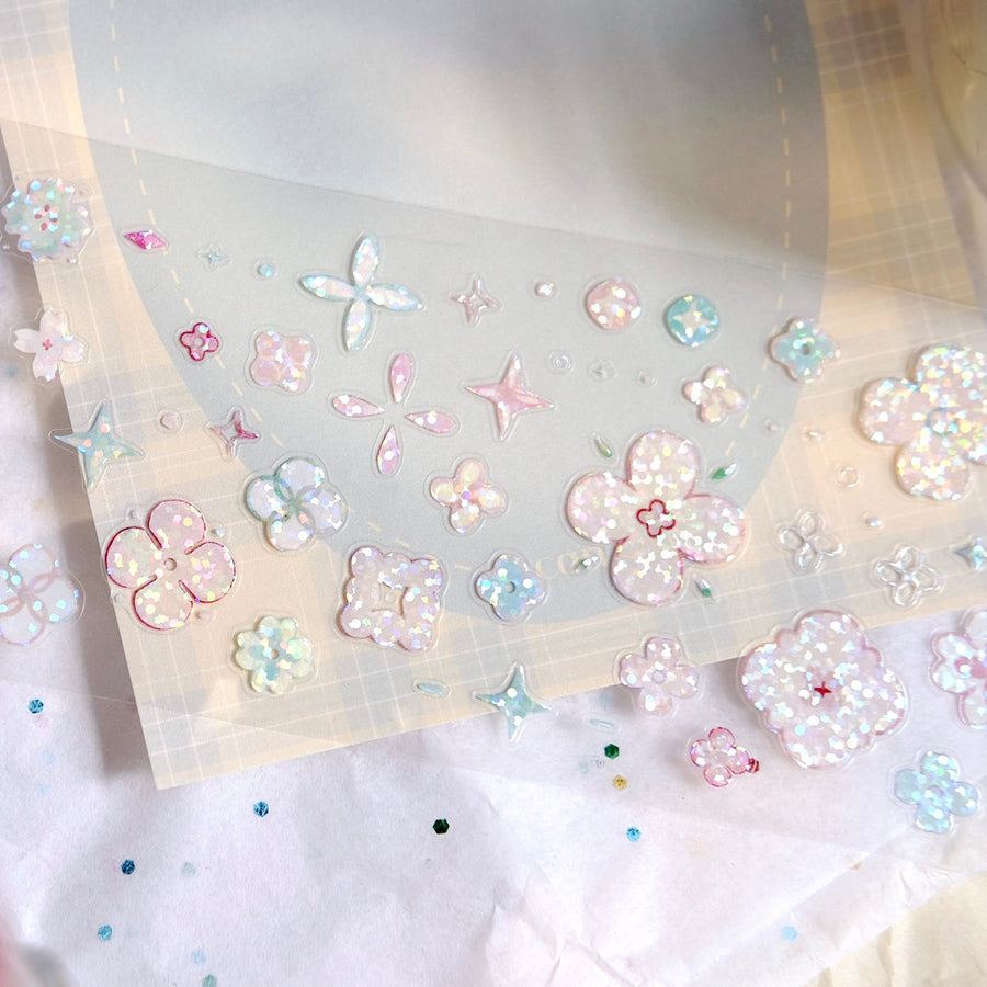 Freckles Tea Vol. 4 little flower kiss cut pet tape