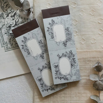 Loidesign Old Book Page - Rose Frame Letter Pad