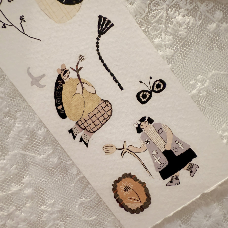 Misshoegg Days in Coffee print on stickers (2/sheet)