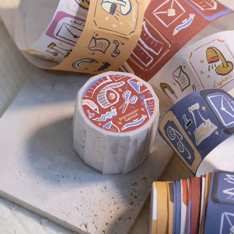 StationeryLoverMarket x A kind of Cafe - Stationery Garther Die-cut paper Tape