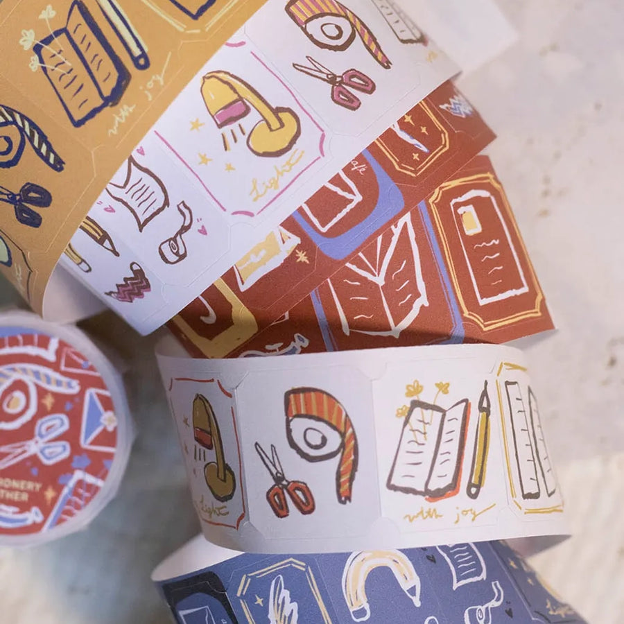 StationeryLoverMarket x A kind of Cafe - Stationery Garther Die-cut paper Tape