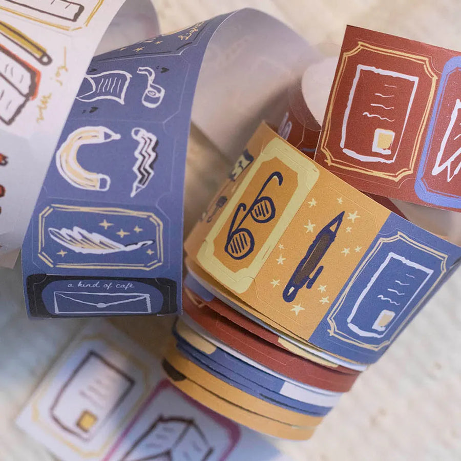 StationeryLoverMarket x A kind of Cafe - Stationery Garther Die-cut paper Tape