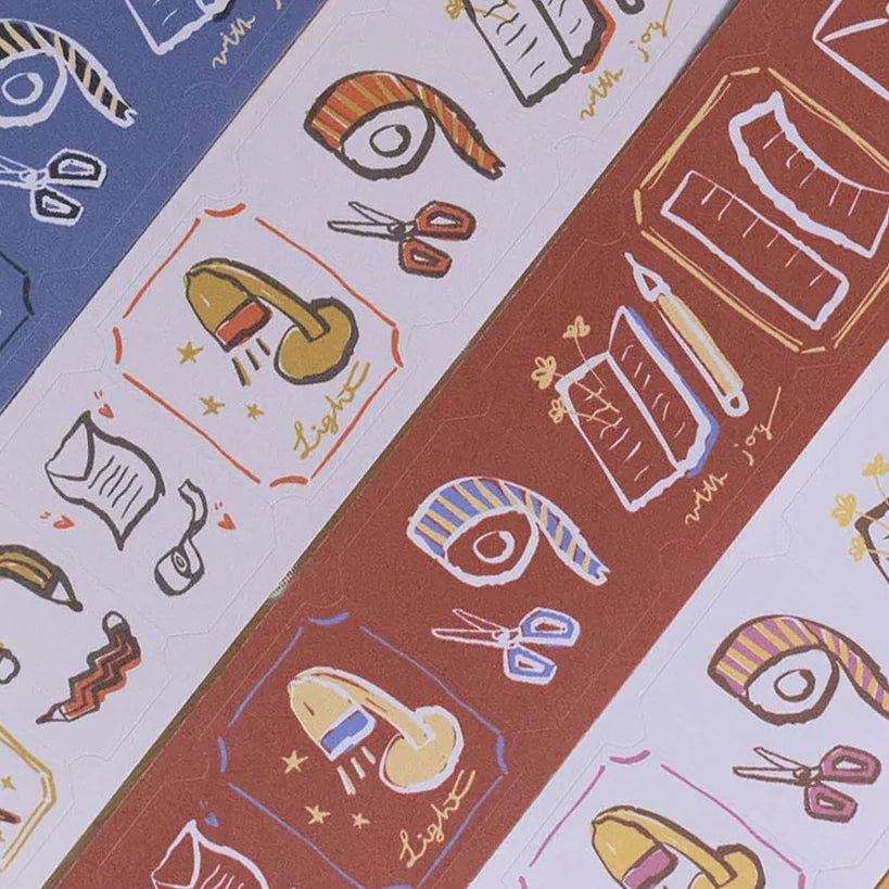 StationeryLoverMarket x A kind of Cafe - Stationery Garther Die-cut paper Tape