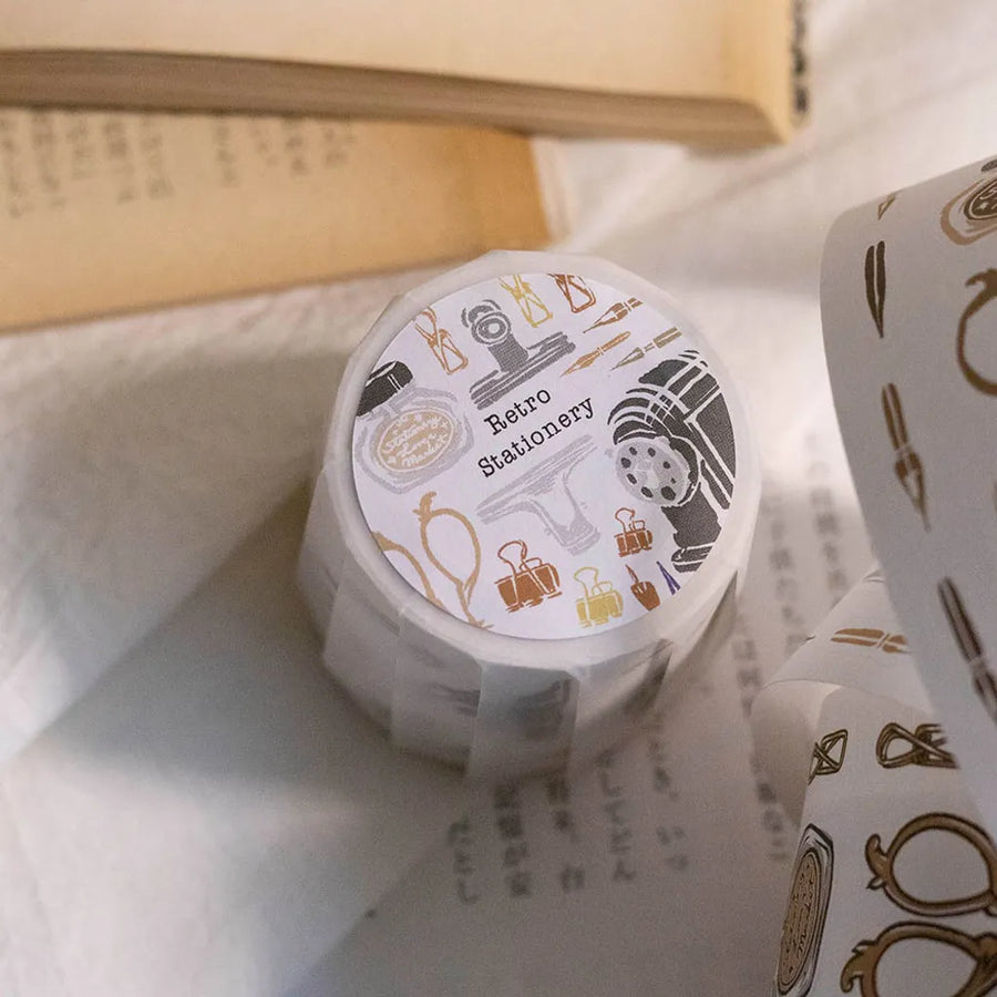 Loidesign Retro Stationery Die-Cut Masking Tape