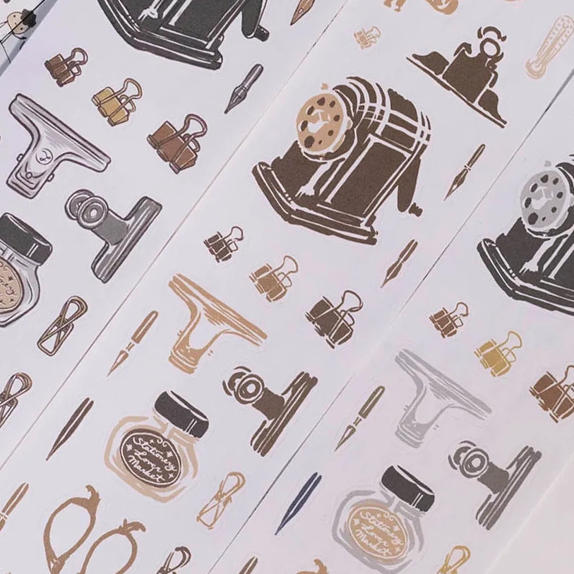 Loidesign Retro Stationery Die-Cut Masking Tape