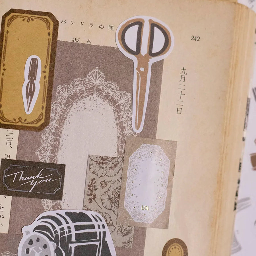 Loidesign Retro Stationery Die-Cut Masking Tape